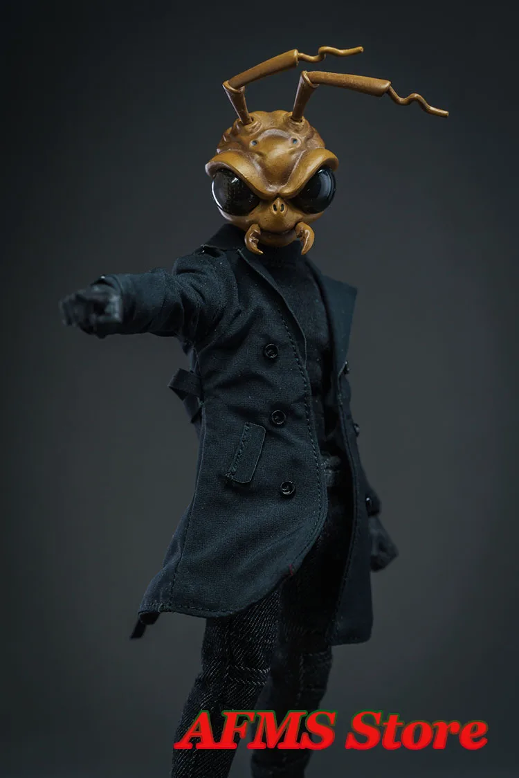 1/12 스케일 수집용 트렌치 코트 클래식 더블 브레스티드 숏 오버코트 윈드브레이커 6인치 남성 군인 액션 피규어 바디에 적합