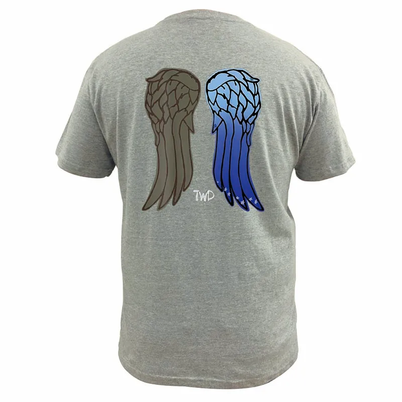 Daryl Dixon Wings T Shirt American Classic Horror TV Series Tshirt  For Men Women 100% Cotton EU Size Summer Soft Clothing