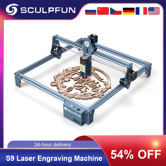 SCULPFUN S9/S10 Laser Engraving Machine 410x420mm Laser Engraver Ultra-thin  Laser Beam Shaping Tech High-precision Laser Cutting - AliExpress