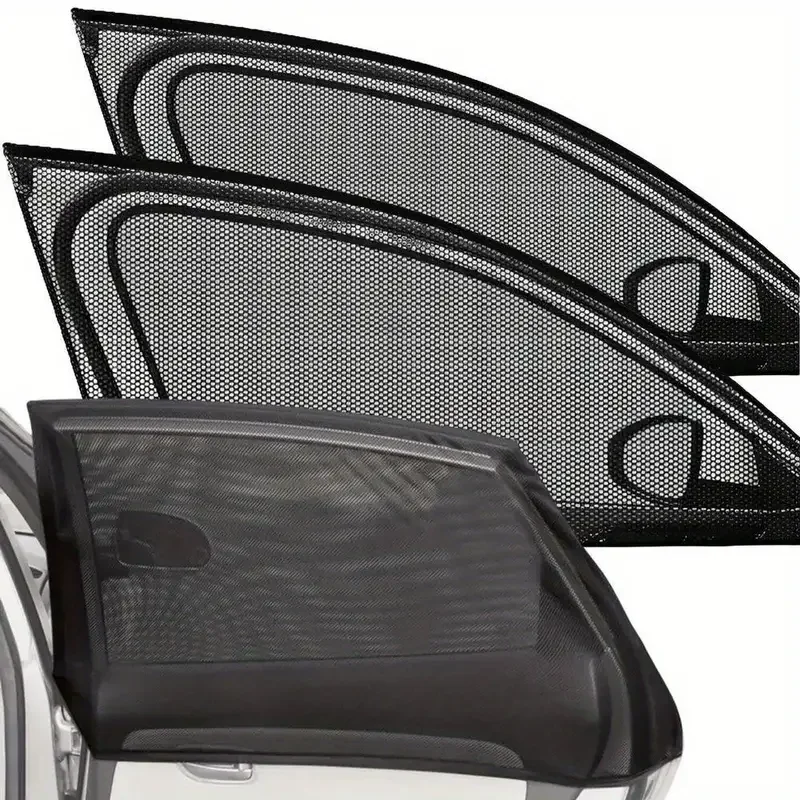 Universal Car Side Window Sunshade Curtains – Mosquito Repellent Mesh