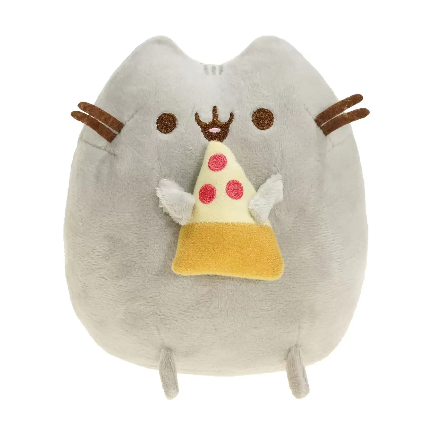 15CM Kawaii Chocolate Cookie Fat Cat Simulated Doll Plush Toy Stuffed Soft Animal White Gray Kitten Pillow Kid Girl Pet Toy Deco plush toys