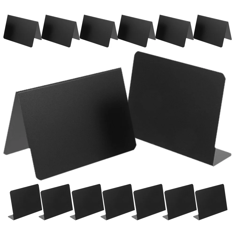 

12 Pcs Sign Table Number Board Signs Small Chalkboard Reserved Erasable Chalkboards Vertical Blackboard Standing Memo Food