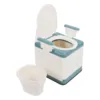 Bedside Commode Strong Load Bearing Anti Slip Bottom Space Saving Adults Folding Portable Toilet with Arms for Home for Elderly 1