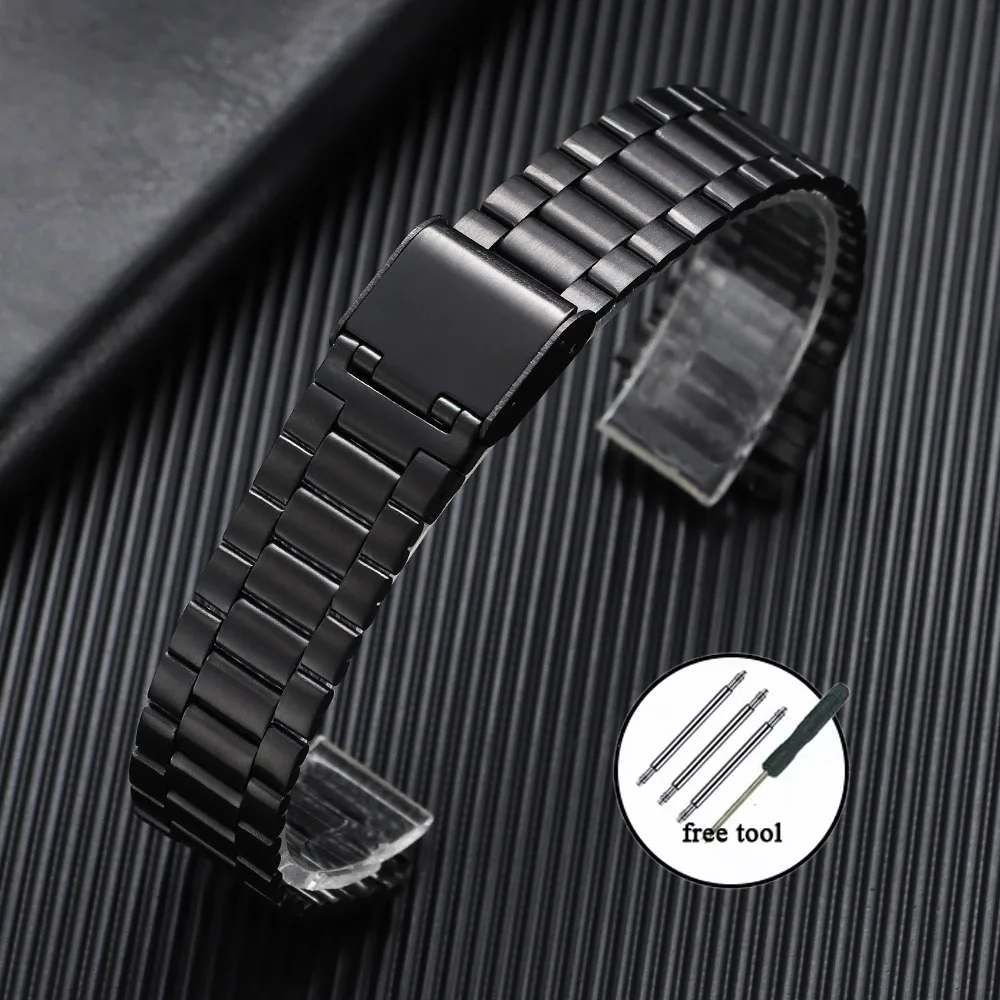 Stainless Steel Watch Strap - Premium Replacement Metal Band, 18mm