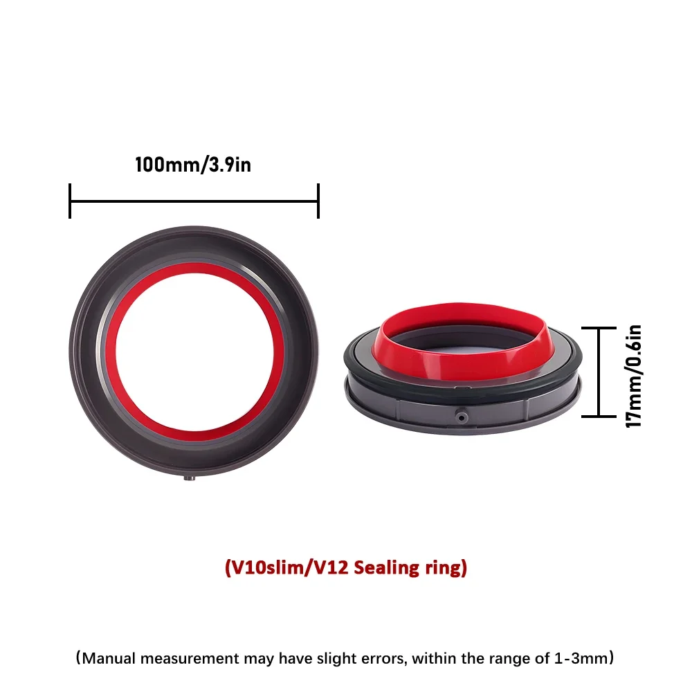 Universal Dust Bin Canister with Sealing Ring and Base Lid