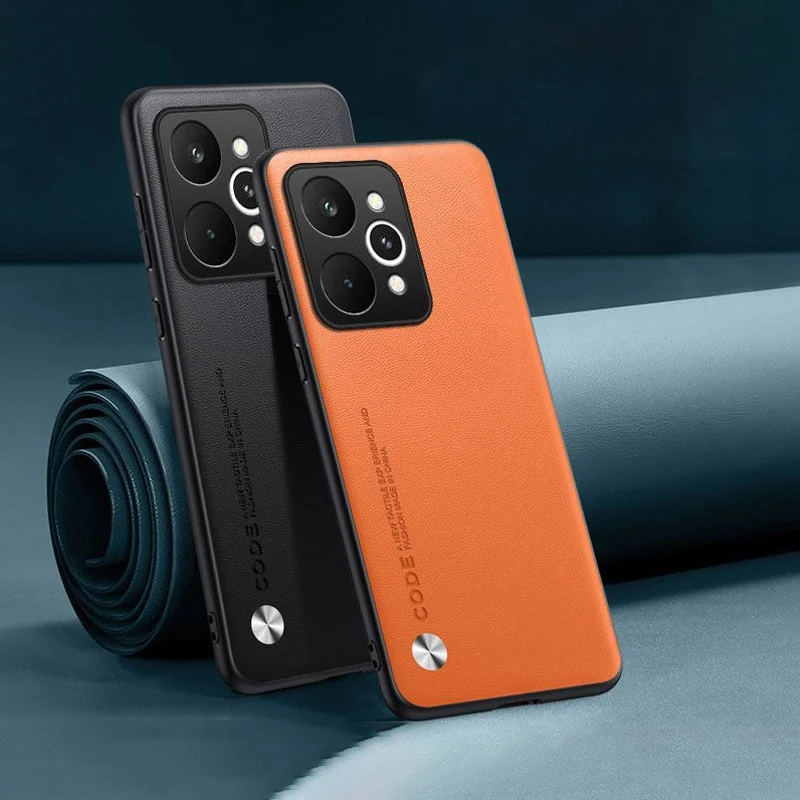 Premium PU Leather Phone Case with Silicone Full Camera Protection