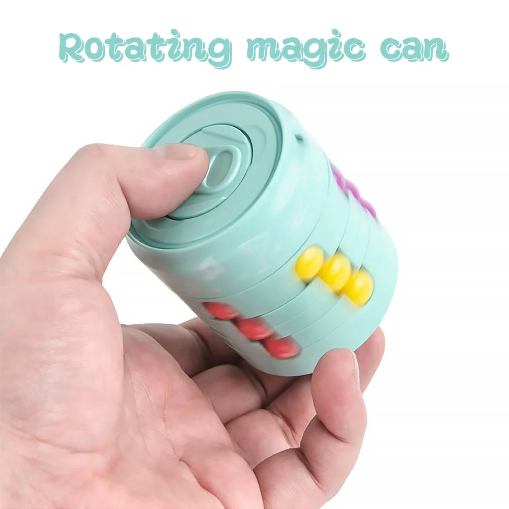 Magic Cube Fidget Toys For Children Intelligence Fingertip Cube Disk Spin Educational Toys Antistress Christmas Gifts fidget toys,puzzle toys,anti stress toys,magic puzzle cube,mini fingertip toy,kids educational toys