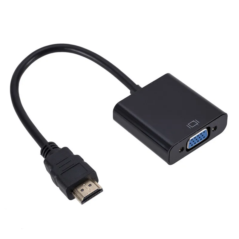 1080P HDMI to VGA Uni-Directional HDMI to VGA Adapter (Male to Female) for Compu