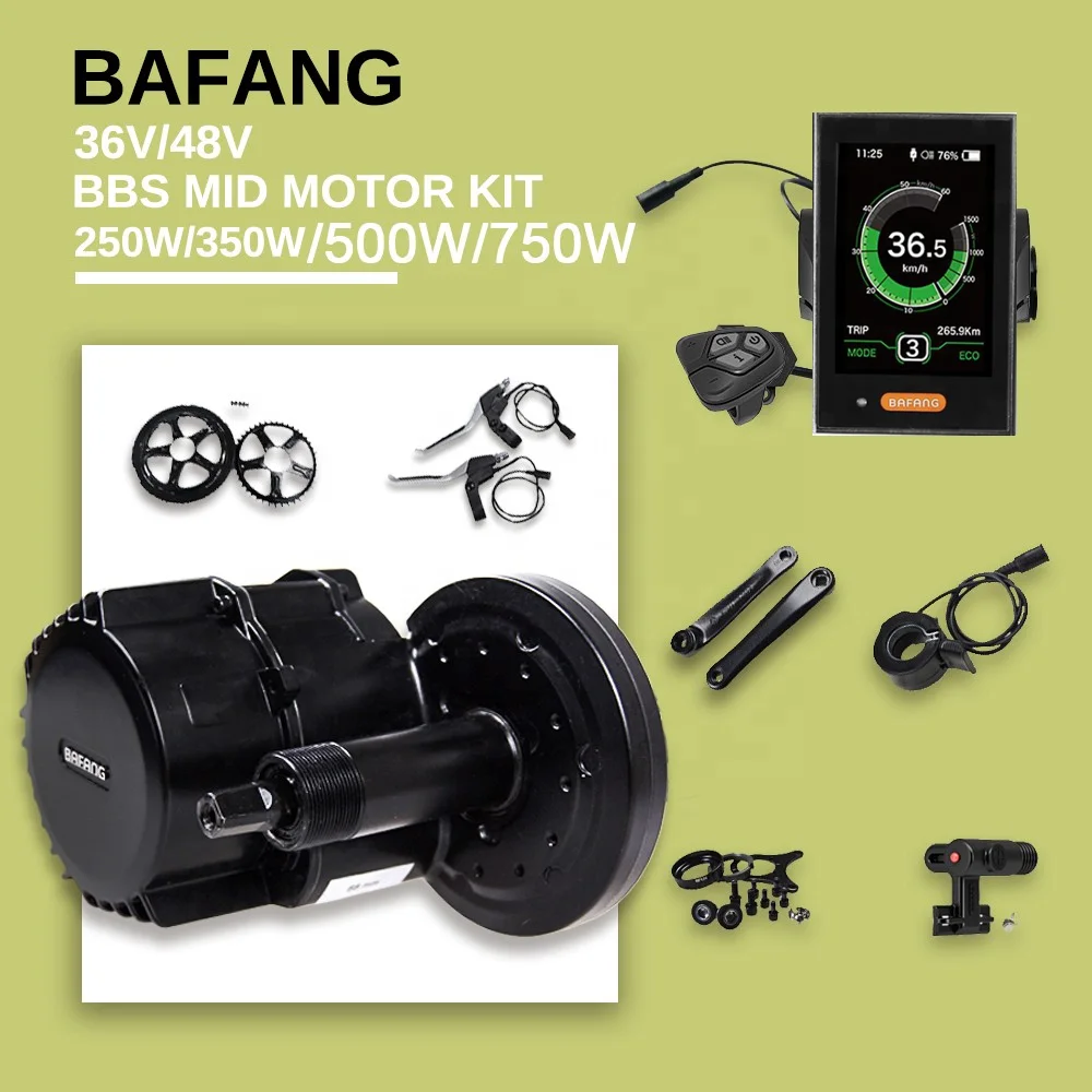 36v 250w bafang bbs01b mid drive motor with dpc-18 display thumb kit 250w 24v 350w 36v electric conversion kit common e bike set left chain drive custom brush motor freewheel