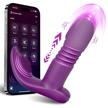 Vibratore vaginale con controllo APP per le donne Mutandine indossabili G-Spot Clitoride Vibratore Masturbazione femminile Giocattolo del sesso per le donne