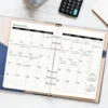 2025 A5 Weekly & Monthly Planner Binder Refill Insert - 5.8"x8.3", 100GSM Paper, 6 Hole Punched for Refillable A5 Binder 6