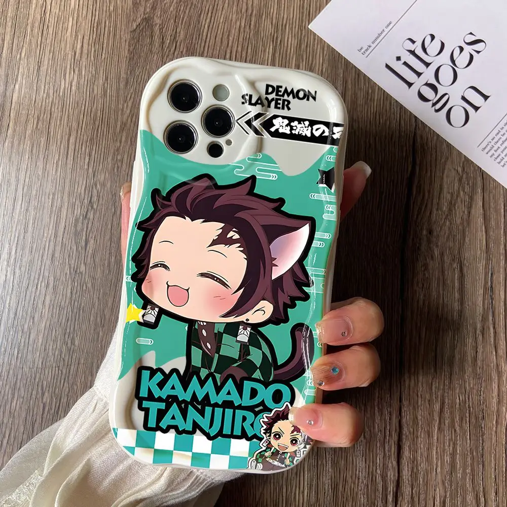 thumbnail image 1 of Funda de teléfono Demon Slayer Nezuko Tanjirou para Xiaomi Redmi Note 13 12 12S 11 11S 10 Pro Plus A3 13C 12C 10C 9C 4G 5G Funda cremosa, 1 of 5