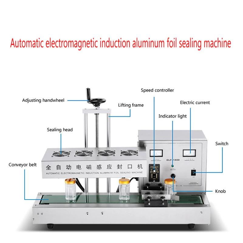 

New Product Automatic Stainless Steel Glass Jar Plastic Bottle Cap Induction Sealing Machine Aluminum Foil Sealing Machine