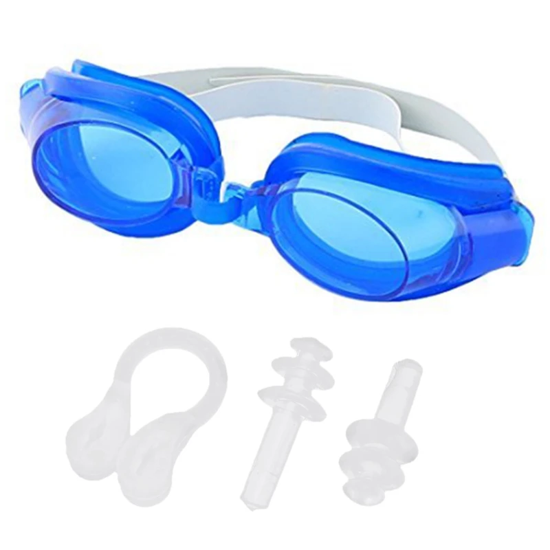 

Women Men Adult Waterproof Anti Fog Swimming Goggles Set UV for Protection Wide