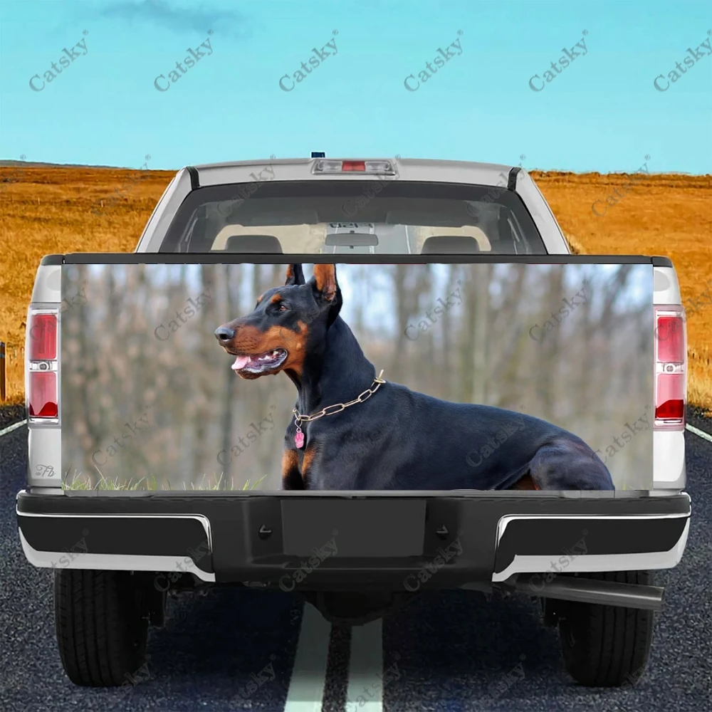 

Немецкий Доберман Pinscher наклейки на автомобиль грузовик модификация заднего хвоста картина подходит для грузовика боль упаковка аксессуары наклейки