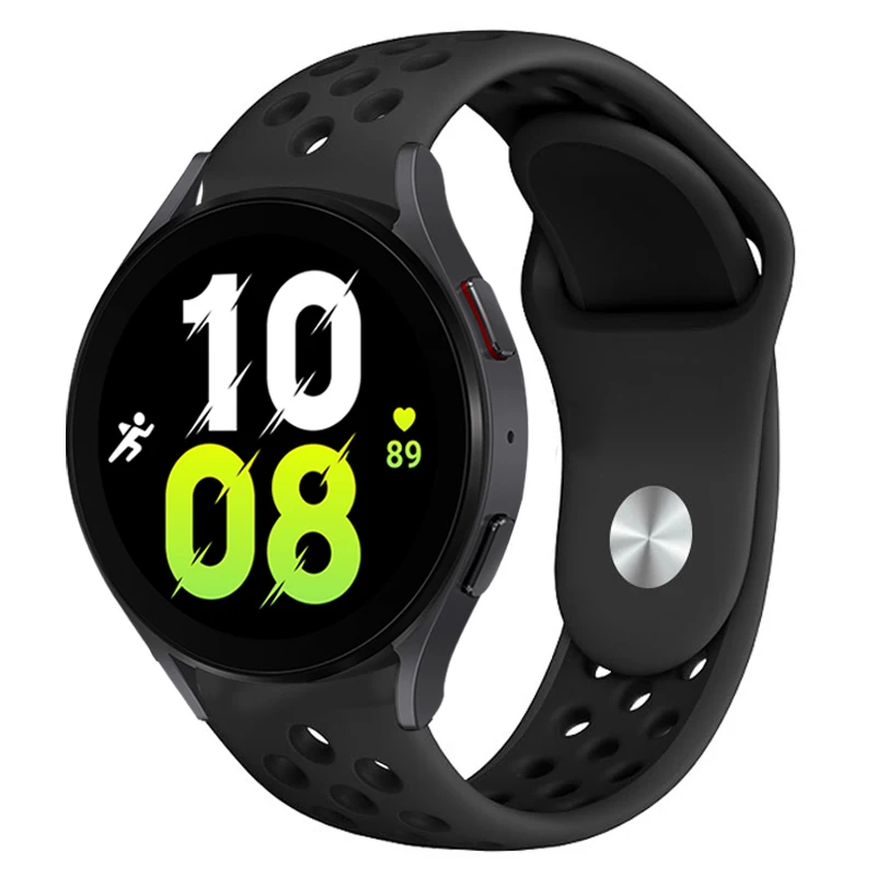 

Ремешок силиконовый для смарт-часов Samsung Galaxy Watch 5/Pro/4/classic/44 мм/40 мм/46 мм/42 мм, браслет для Huawei Watch Gt/2/2e/3, 20 мм 22 мм