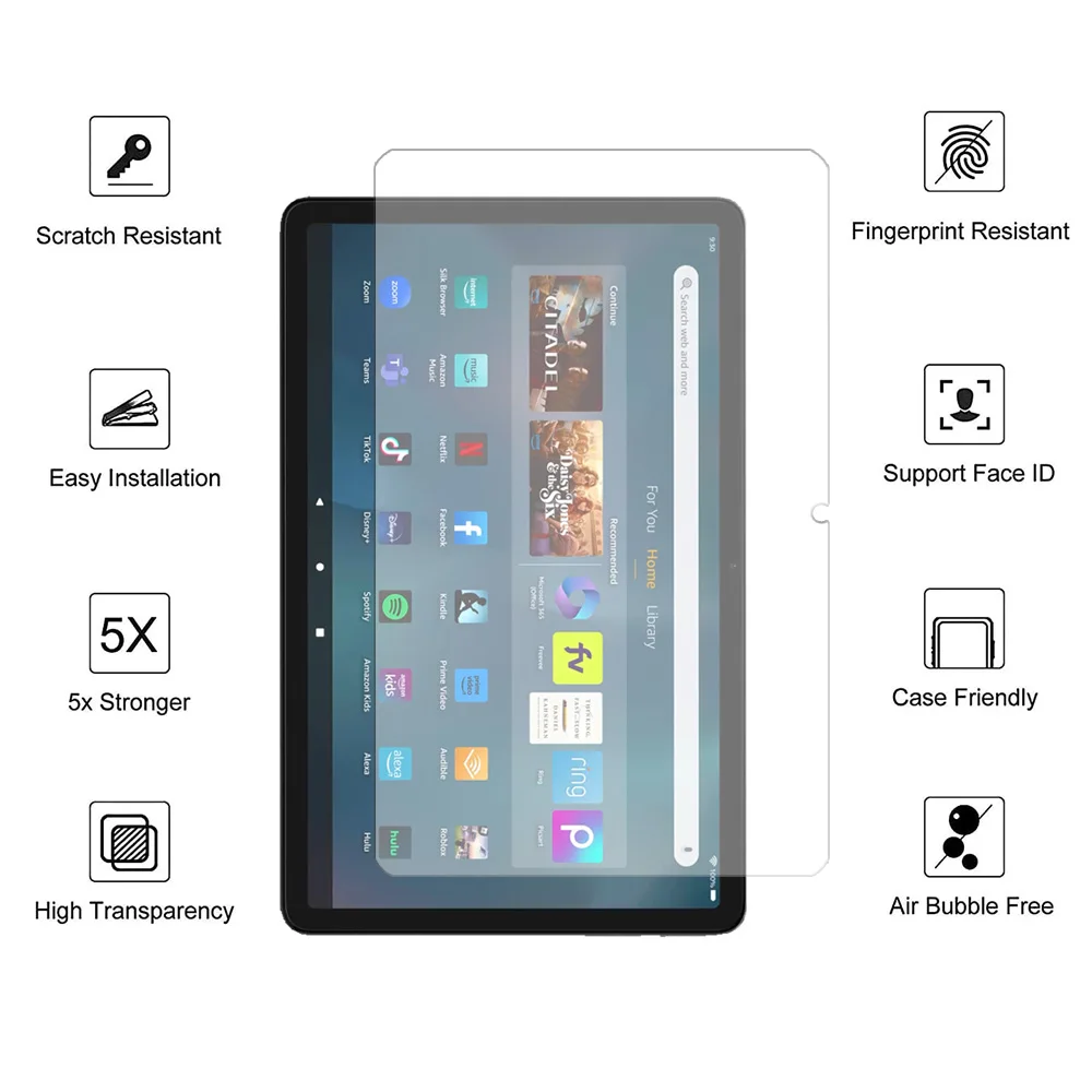 3PCS for Teclast T50 11″ 2023 Tempered Glass screen protector 3 packs protective tablet film HD Antiscratch 3