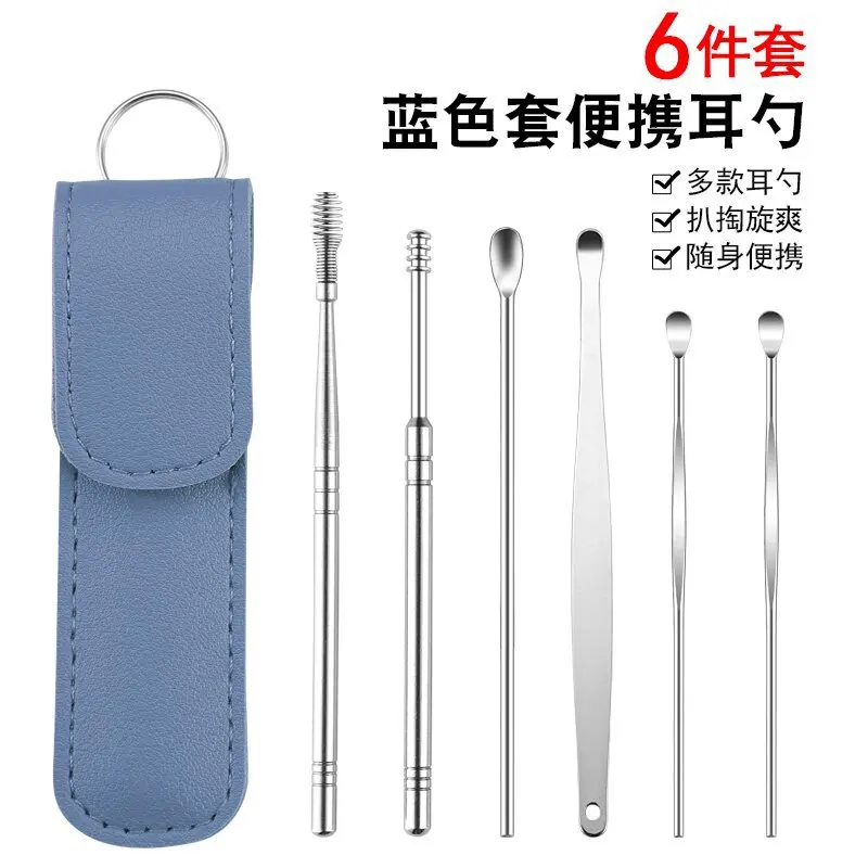 Description Picture 3 of item6PCS Ear Cleaner Wax Removal Tool Earpick Sticks Earwax Remover Curette Ear Pick Cleaning Ear Cleanser Spoon Health Care Earpick