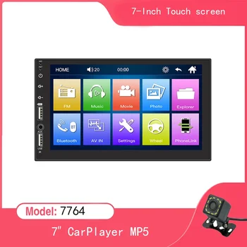 7764 자동차 라디오 무선 카플레이, 범용 멀티미디어 플레이어, 안드로이드 7, 2Din