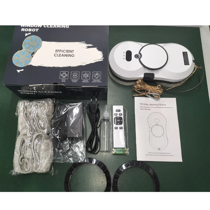 Window Cleaning Robot Window Cleaner Robot 5600Pa Suction Power for Window/Tiles/Glass Door Robot Window Cleaner 4