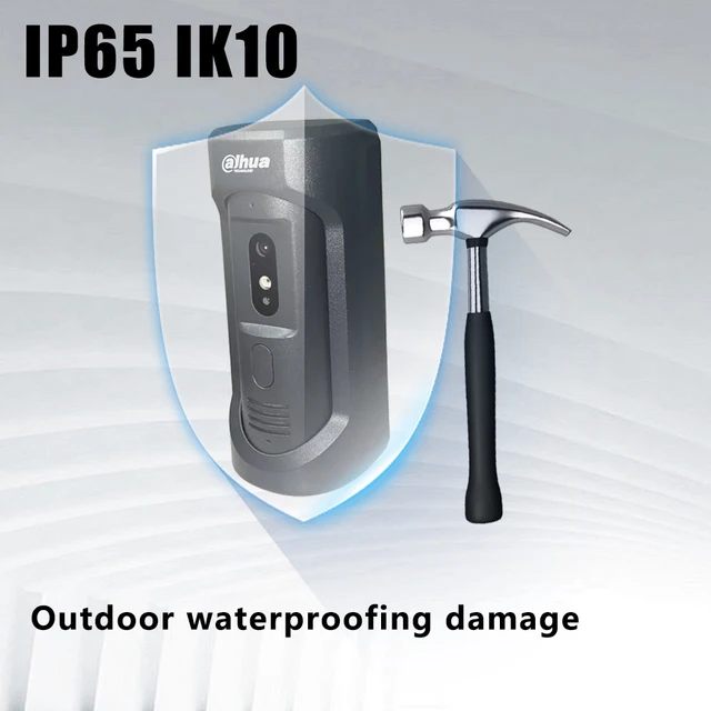 Dahua 2MP HD Video Intercom Doorbell IP Villa Door Station IR Night Vision WDR DMSS Remote Unlock Water proof IP65 VTO2101E-P-S2 3