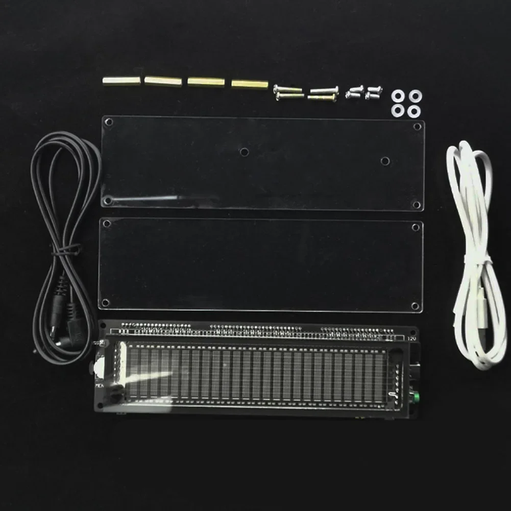 Audio Spectrum Analyzer Board Meter VU Meter Screen Display 32Hz-20KHz AK2515 Acrylic Spectrum VFD Sound Level 4