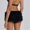 Women Mesh Lace Bloomer Shorts Y2k Layered Ruffle Frilly Booty Shorts Fairy Bowknot Sexy Boy Shorts Panties Party Clubwear 4