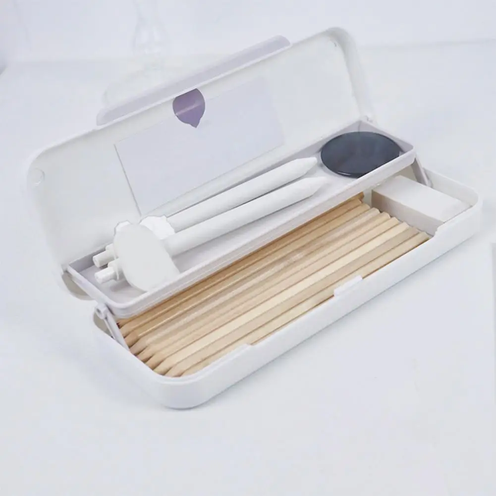 Fashion Pen Case Wear-resistant Fine Workmanship PP Double Layer Convenient Pen Case