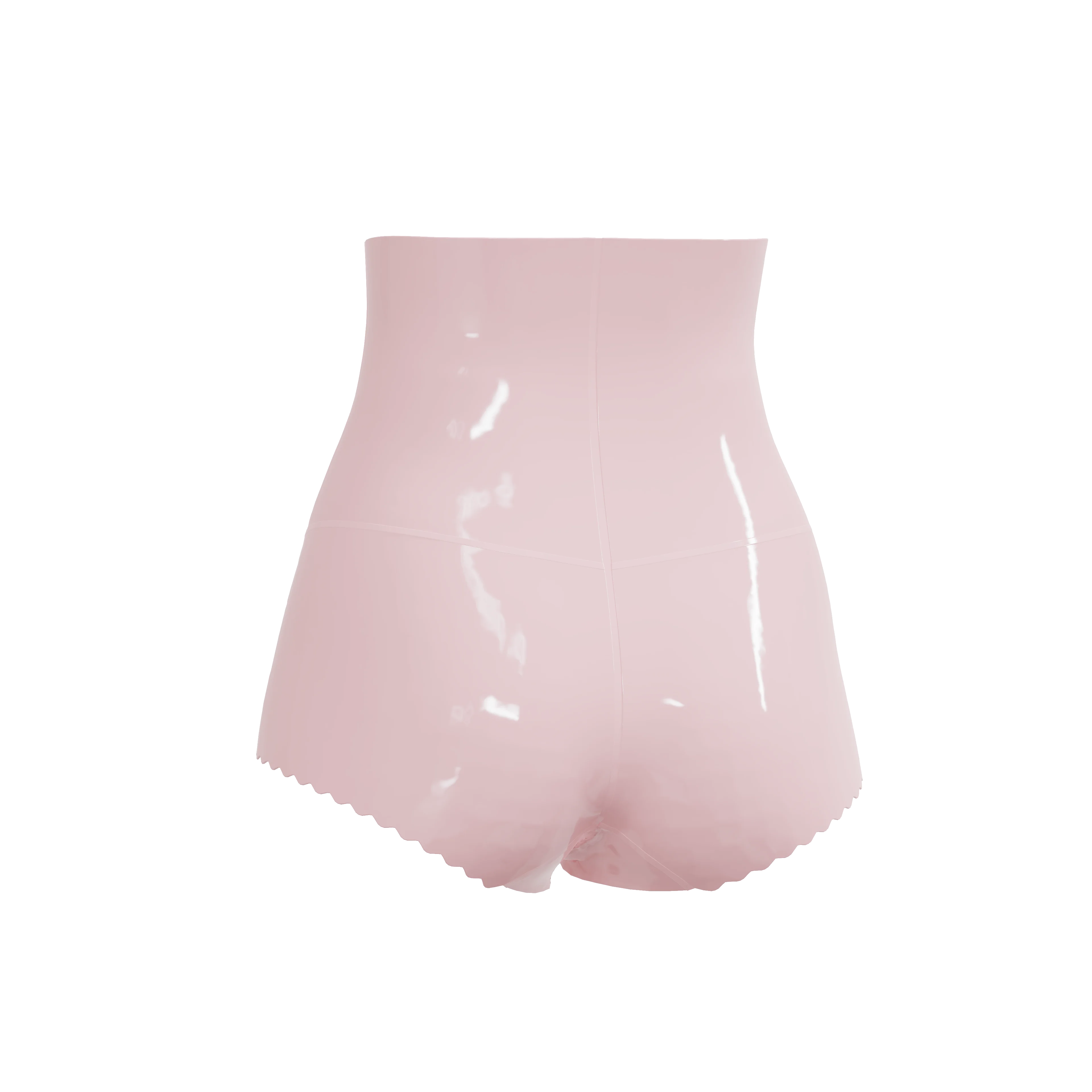 Women High Waist Short Pants with Zipper Customization Latex Shorts HB001