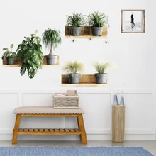 

Plant Pots 3D Wall Stickers Green Plants Wall Shelf Home Decor for Living Room Bedroom Decoration Art Decals Mural paper1