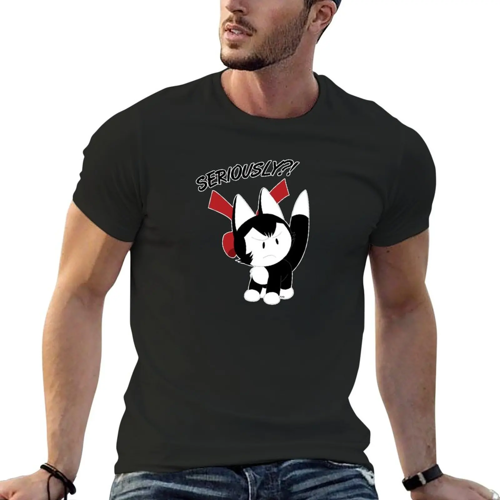

Chao - Seriously! T-Shirt Short sleeve tee cheap stuff mens cotton t shirts