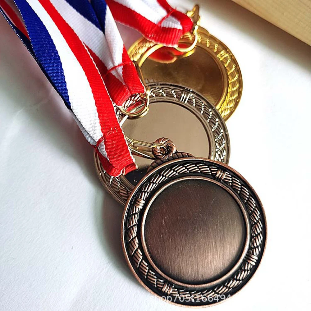 5cm Ping Pong Medal Table Tennis Award Medals with Neck Ribbon Sports Medals Metal Winner for Sports Competition