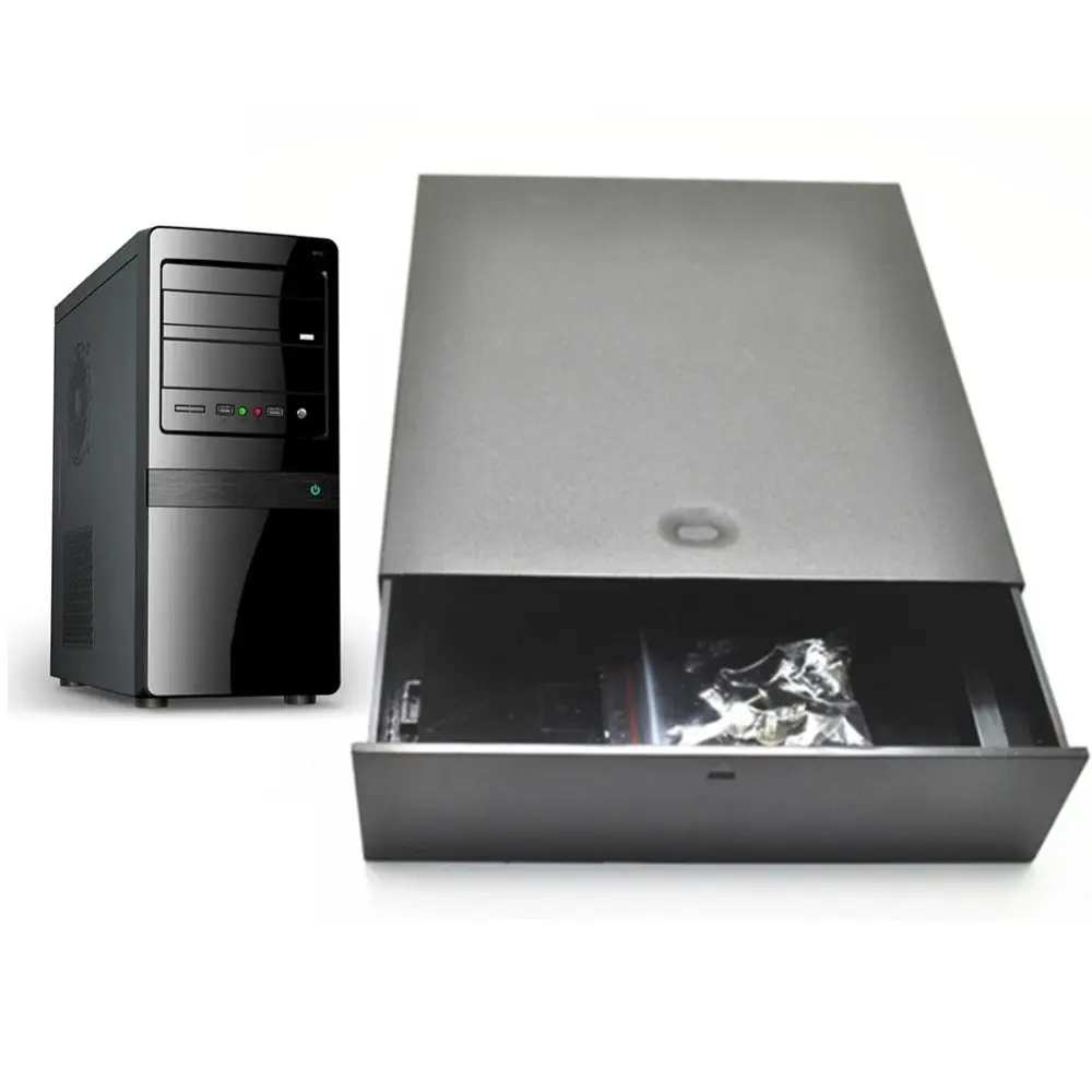 

Metal Blank Drawer Space Saving 5.25 inch Hard Drive Mobile Blank Rack Black Desktop Computer Case Shelf Storage Devices