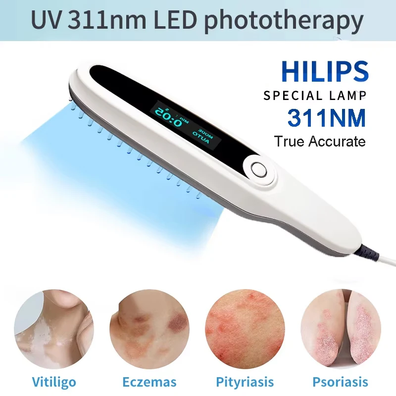 Uvb 311nm Narrow Band Light Therapy Lamp Instrument For Psoriasis Vitiligo Skin Disease Treatment Anti-White Spot uvb light therapy lamp