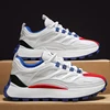 Chunky Sneaker Men Designer Running Shoes Fashion Casual Microfiber Leather Mesh Breathable Height Increased Flat Platform Shoes 2