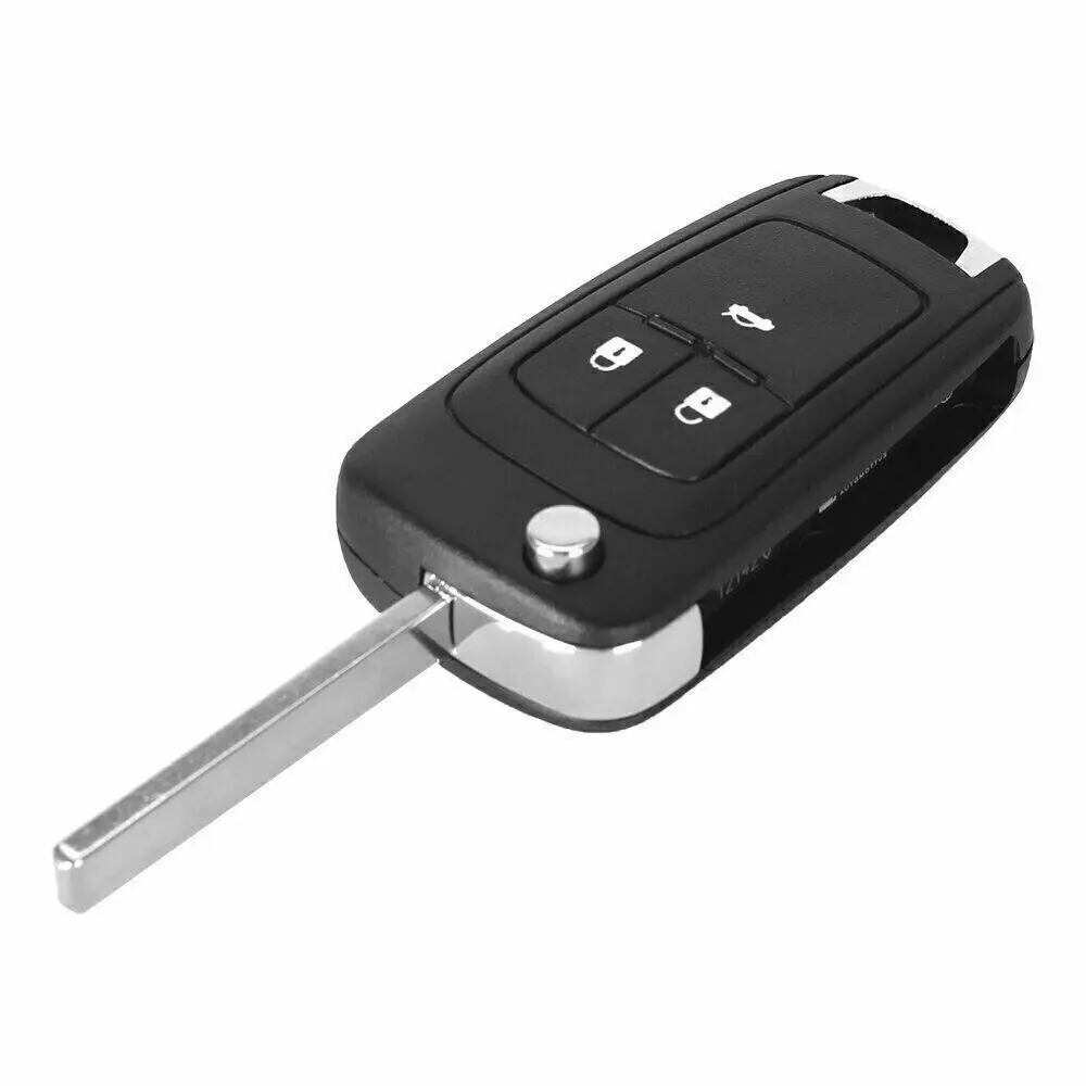 3 Button Remote Key Case Shell Blade For Chevrolet For Volt Sonic Cruze Camaro