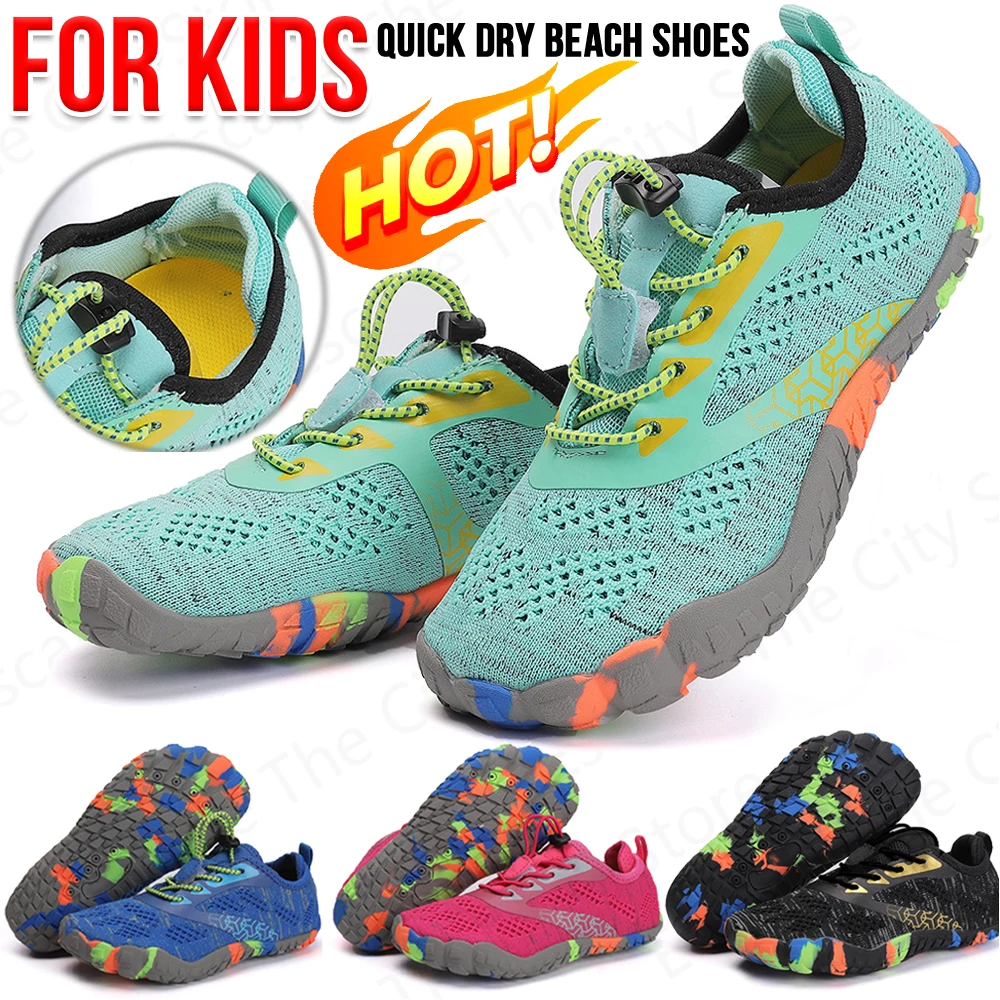 Kids Aqua Shoes Quick Dry Beach Shoes Comfortable Soft Sports Breathable Lightweight Surfing Water for Outdoor Beach