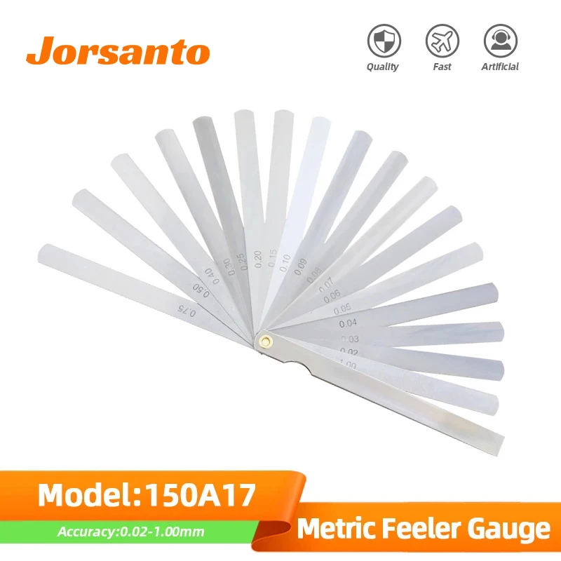 150A17 Feeler Gauge Metric Probes For Gap Sheet Gauge Blades Measurment Tools Spark Plug Set Leaf Filler Thickness