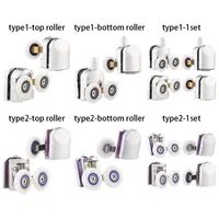 Durable Sliding Bathroom Accessories Double-Wheel Shower Door Rollers Replacement Wheel Runners 1