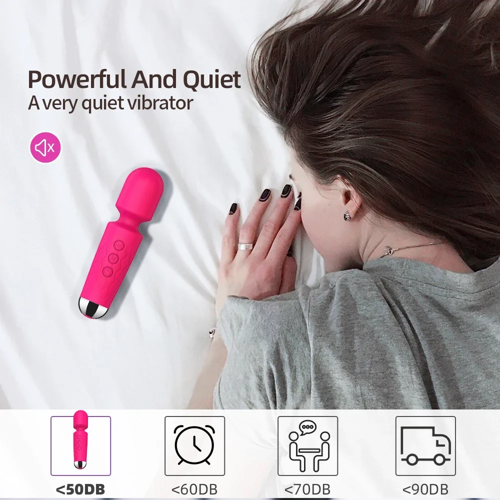 20 Speeds Adult Toy Vibrator Magic Wand Female G-spot Massager Adult Female Multi functional Use Sex Toys Erotica Products For female sex toys,vaginal vibrators,clit sucking vibrator,anal plug vibrator,clitoris vibrator,vibrator sex toy,dildo sex toys,tongue vibrator,rose sucking vibrator,vibrator rings