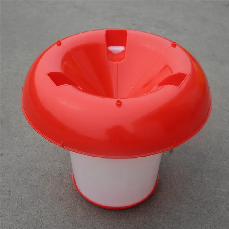 12KG Chicken Drinker Plastic Feeder Bucket Rooster Hen Drinking Kettle Feeding Cup Farm Animals Poultry Farming Tool