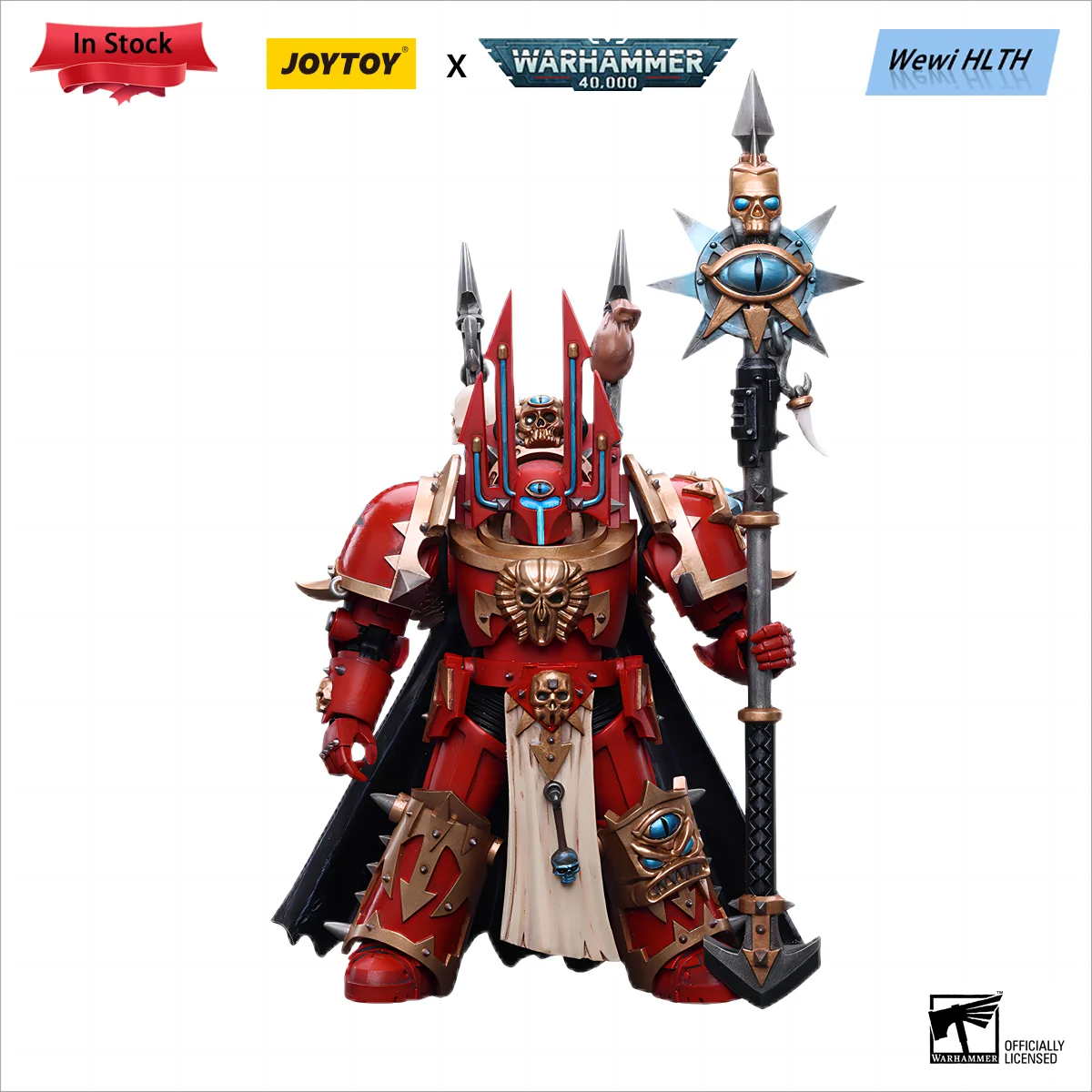 Joytoy Action Figure 1/18 Warhammer 40K Chaos Space Marines Crimson Slaughter Witch Lord In Terminator Anime Model Free Ship