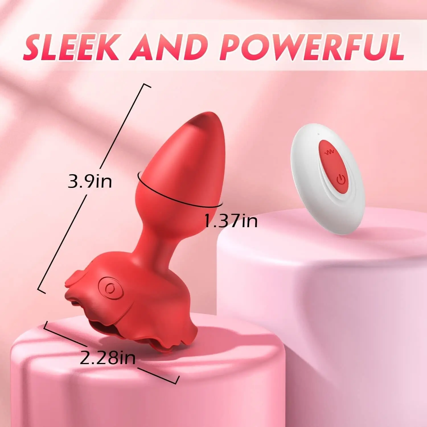Anal Plug Vibrator Colorful Led Light Anus Butt Plug Prostate Massage Adult Sex Toys for Women Men Gay Femme with Remote Control 6