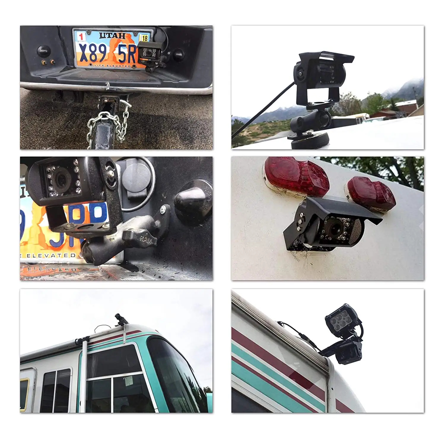 iPoster Vehicle 2x 4PIN Back up Reversing Camera Night Vision 7