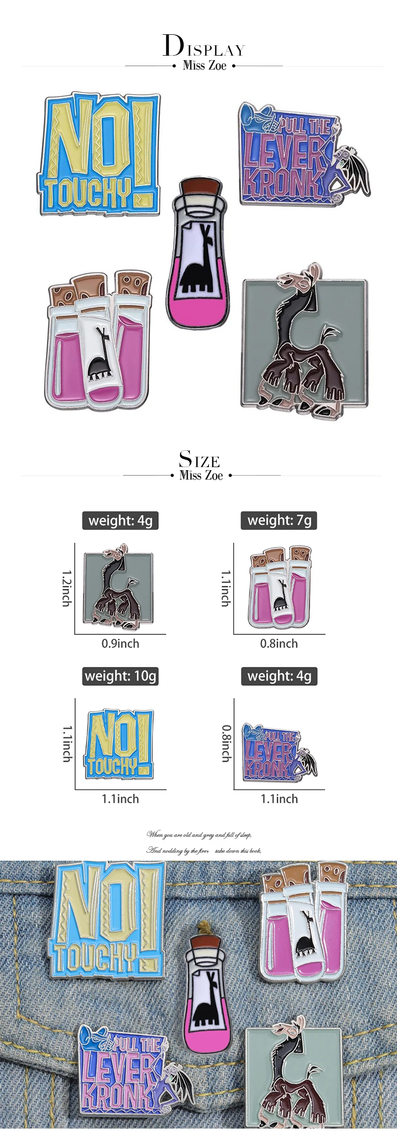 Lama-Trank-Emaille-Anstecknadeln, individuelle Trank-Broschen, Anstecknadeln, Cartoon-Tier, lustiger Film, Schmuck, Geschenk für Kinder und Freunde – Detail 1