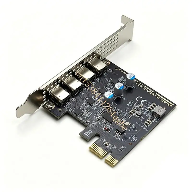 T5UE용 USB3.0 PCIExpress 확장 카드(4개 유형 C 포트 5Gbps 포함)