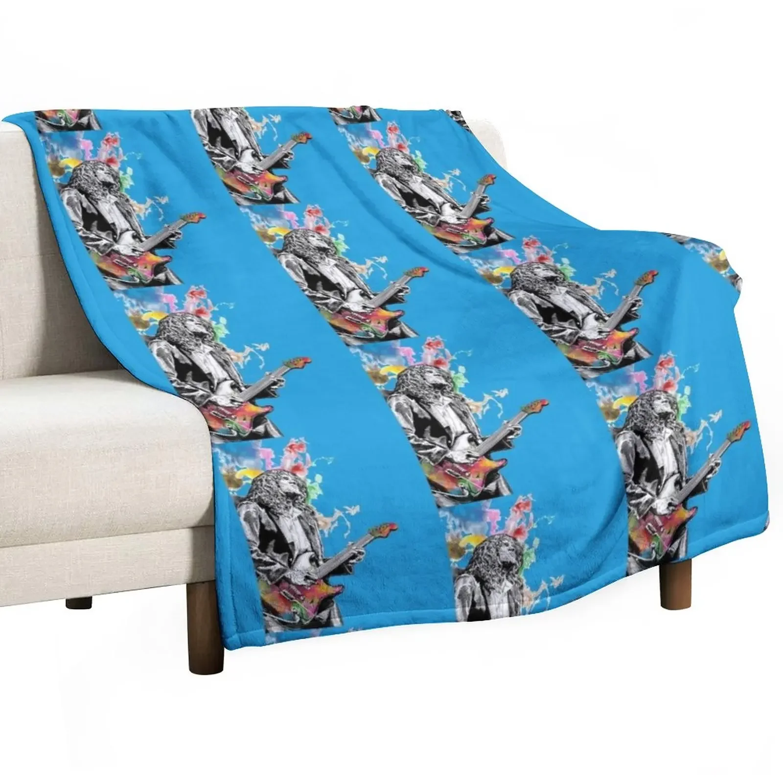 

John Frusciante _colour_ Throw Blanket Furrys Dorm Room Essentials Tourist Multi-Purpose Blankets