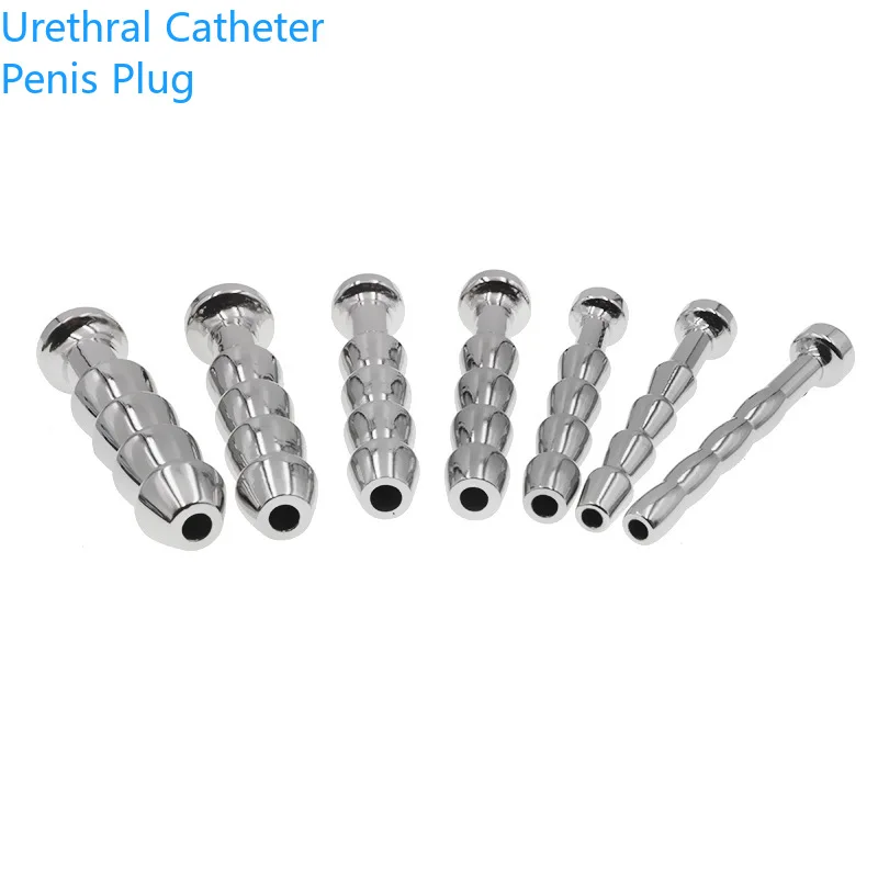 Urethral Catheter Sounds Dilators Penis Plug Insert Catheter Beads Horse Eye Stimulation Massage Masturbator Rod Sex Toy For Men urethral dilator,silicone urethral dilator