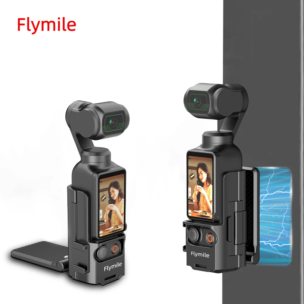 Support Magnétique Réglable 180° Pour DJI Osmo Pocket 3 - Avec étui Silicone De Protection - 11