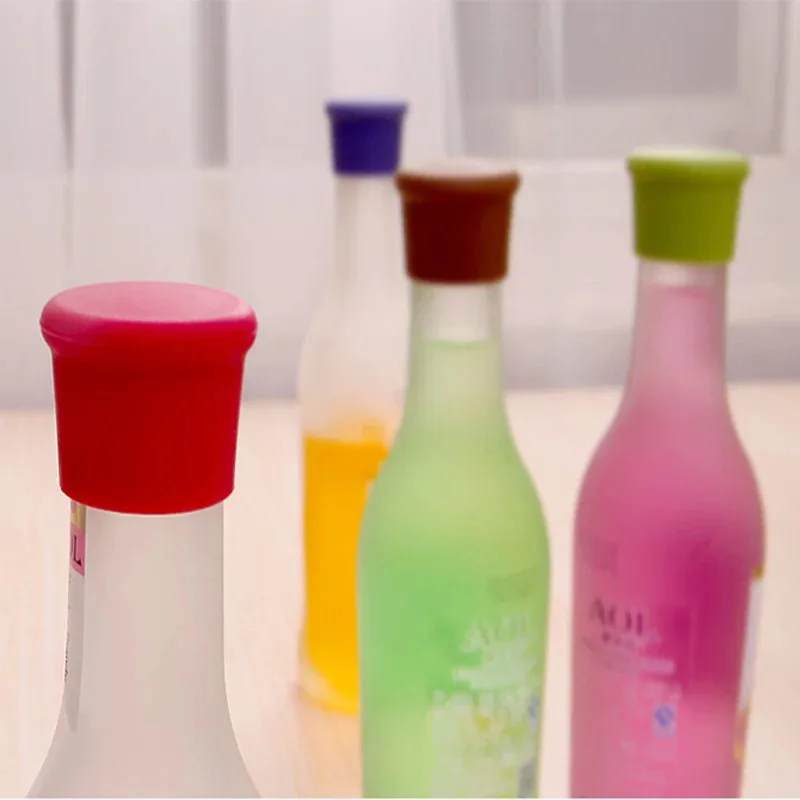 Silicone Wine & Champagne Bottle Stopper - Leak-Free, Durable Closure